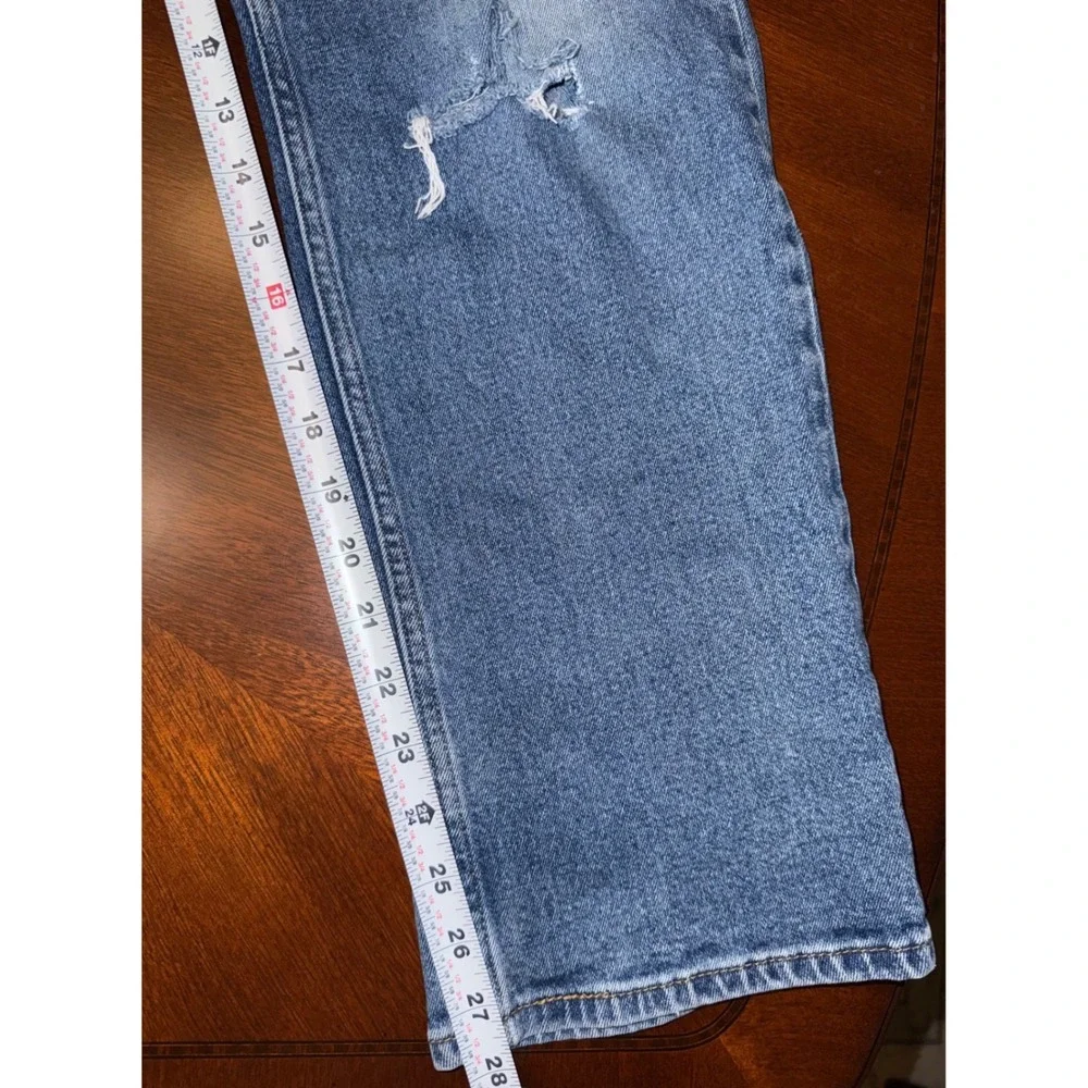 Levi 514 Men Jeans‎ 38x30 Blue  Straight Fit Some Distressing Medium Wash Denim